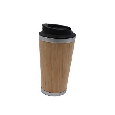 Easy to Clean Lid Bamboo Cup For Coffee