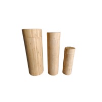 3 different size Bamboo wooden pet urn for ashes