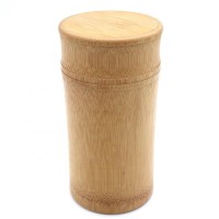 High Quality All Natural Bamboo Container Tea Canister Eco-friend Tea Box Accept Customized