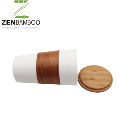 Wholesale bamboo fibre coffee take away mug