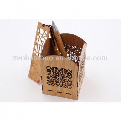 Personalized Bamboo Pen Holder