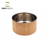 Bamboo Pet Steel Bowl