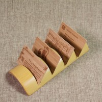 Hot sell bamboo business card holder for Desktop