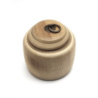 High Quality Natural Bamboo Nuts Storage Holder Bamboo Tea Leaf Caddy Coffee Bean Seed Canister